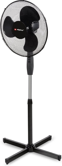 Alpina - Staande Ventilator - Ø 40 cm - Zwart - 40 Watt