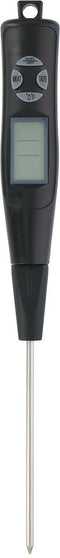 Alpina Vleesthermometer - Digitaal - Voorgeprogrammeerd - 2 Probes - RVS/ Zwart