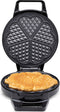 alpina Wafelmaker Hartvorm - Wafelijzer Hartvorm - Wafelmaker voor Hartwafels - Belgisch Wafelijzer 1000W - Zwart