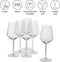 alpina Wijnglazen Witte Wijn - 6 Stuks Witte Wijnglazen - Wijnglas 37cl - Wijnglazen Set - Glazenset voor Diner - Wijn Glazen - Helder Glas