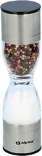 alpina Zout en Pepermolen - 2-in-1 Molen - Ø 6 x 22 CM - Glas/ RVS
