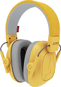 Alpine Muffy Kids Gehoorbescherming Kinderen - Ideaal voor Koningsdag - Handig Voor in de Klas of bij Luidruchtige Events - Verminderd Omgevingsgeluid - Oorbeschermers Kinderen - Oorkappen Kinderen - Demping 25 dB - Geel