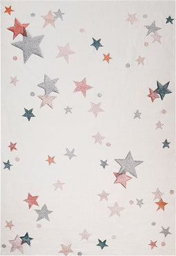 ALPOUD - Vloerkleed - Meerkleurig/Wit - Katoen