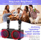 ALPOWL - Draagbare Karaokemachine - Bluetooth Speaker - Inclusief 2 Draadloze Microfoons