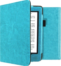 imoshion E-reader Hoesje - Geschikt voor Kobo Nia - Vegan Leather Bookcase - Lichtblauw