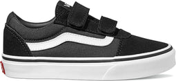 VANS YT Ward V - Lage sneakers - Suède/Canvas - Zwart/Wit (2023) - Maat 28