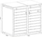 AXI Lucas metalen Containerombouw Antraciet/houtlook - Kliko ombouw voor 2 afvalcontainers – Max. 240L – Goede ventilatie