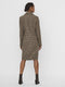 VERO MODA VMBLAST CHECK LONG WOOL JACKET - Dames Jas - Reverskraag lange mouwen knoopsluiting - Maat L (40)