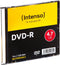 1x10 Intenso DVD-R 4,7GB 16x Speed, Slimcase