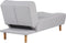 ALSTEN - Chaise longue - Licht Grijs - Symmetrisch - Polyester