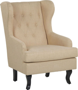 ALTA - Chesterfield fauteuil - Beige - Polyester