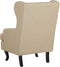 ALTA - Chesterfield fauteuil - Beige - Polyester