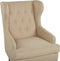 ALTA - Chesterfield fauteuil - Beige - Polyester