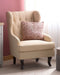 ALTA - Chesterfield fauteuil - Beige - Polyester