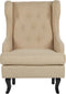 ALTA - Chesterfield fauteuil - Beige - Polyester