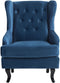 ALTA - Chesterfield fauteuil - Blauw - Fluweel