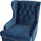 ALTA - Chesterfield fauteuil - Blauw - Fluweel