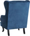 ALTA - Chesterfield fauteuil - Blauw - Fluweel