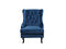 ALTA - Chesterfield fauteuil - Blauw - Fluweel