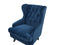 ALTA - Chesterfield fauteuil - Blauw - Fluweel