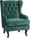 ALTA - Chesterfield fauteuil - Groen - Fluweel