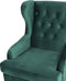 ALTA - Chesterfield fauteuil - Groen - Fluweel