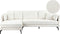 ALTAN - Hoekbank - Wit - Rechtszijdig - Bouclé