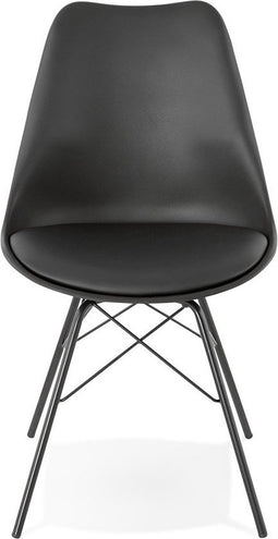 Alterego Byblos - Design Stoel - Zwart Industrieel Design - 55x45x83cm