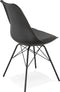 Alterego Byblos - Design Stoel - Zwart Industrieel Design - 55x45x83cm