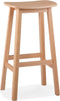 Alterego Dumas - Barkruk - Natuurlijk Eikenhout - 41x32x76cm
