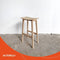 Alterego Dumas - Barkruk - Natuurlijk Eikenhout - 41x32x76cm