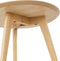 Alterego - GABY - Ronde nesttafels - Bruin - 50x50x45 cm