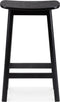 Alterego Mini Dumas - Barkruk - Natuurlijk Eikenhout - 41x32x76cm