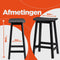 Alterego Mini Dumas - Barkruk - Natuurlijk Eikenhout - 41x32x76cm