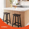 Alterego Mini Dumas - Barkruk - Natuurlijk Eikenhout - 41x32x76cm