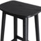 Alterego Mini Dumas - Barkruk - Natuurlijk Eikenhout - 41x32x76cm