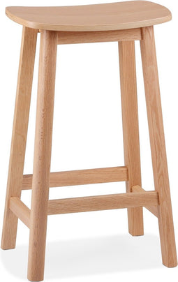 Alterego Mini Dumas - Barkruk - Zwart Hout - 41x32x66cm