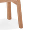 Alterego Mini Dumas - Barkruk - Zwart Hout - 41x32x66cm