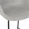 Alterego Mini Forti - Lichtgrijze Stoffen Barkruk - 59x54x97,5cm