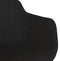 Alterego Mini Forti - Zwarte Stoffen Barkruk - 59x54x97,5cm