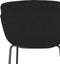 Alterego Mini Forti - Zwarte Stoffen Barkruk - 59x54x97,5cm