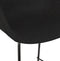 Alterego Mini Forti - Zwarte Stoffen Barkruk - 59x54x97,5cm