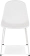 Alterego Viky - Wit Geperforeerde Designerstoel - Binnen & Buiten - 58.5x46.5x82.5cm
