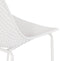 Alterego Viky - Wit Geperforeerde Designerstoel - Binnen & Buiten - 58.5x46.5x82.5cm