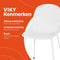 Alterego Viky - Wit Geperforeerde Designerstoel - Binnen & Buiten - 58.5x46.5x82.5cm