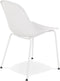 Alterego Viky - Wit Geperforeerde Designerstoel - Binnen & Buiten - 58.5x46.5x82.5cm