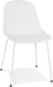 Alterego Viky - Wit Geperforeerde Designerstoel - Binnen & Buiten - 58.5x46.5x82.5cm