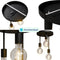 Nolt Plafondlamp - Plafonniere - 3x E27 Lamp - Industrieel - ⌀ 28cm - Zwart