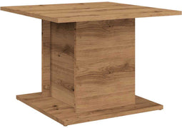vidaXL - Salontafel - 55,5x55,5x40 - cm - bewerkt - hout - artisanaal - eikenkleur