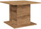 vidaXL - Salontafel - 55,5x55,5x40 - cm - bewerkt - hout - artisanaal - eikenkleur